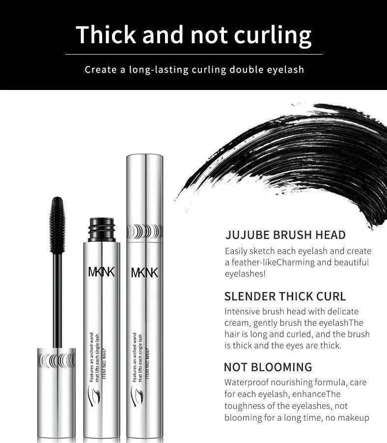 Waterproof Long Lasting 4D Silk Fiber Eyelash Mascara