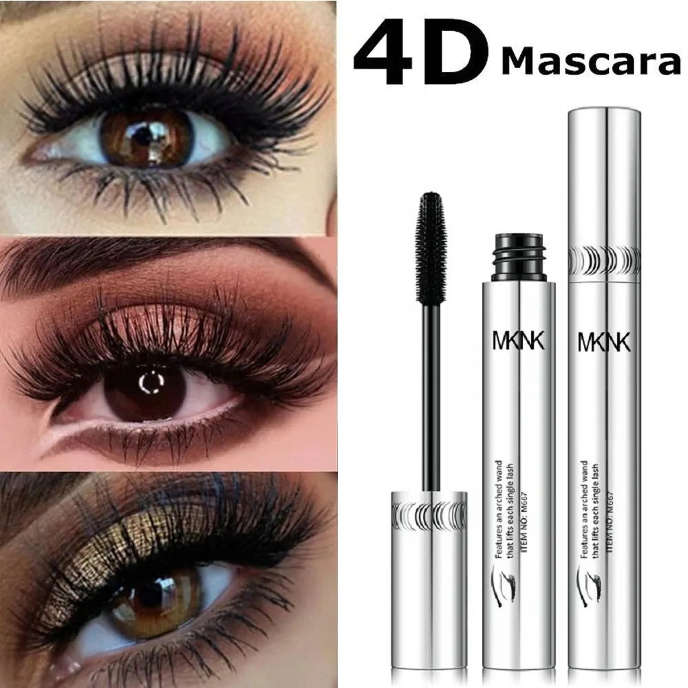 Waterproof Long Lasting 4D Silk Fiber Eyelash Mascara